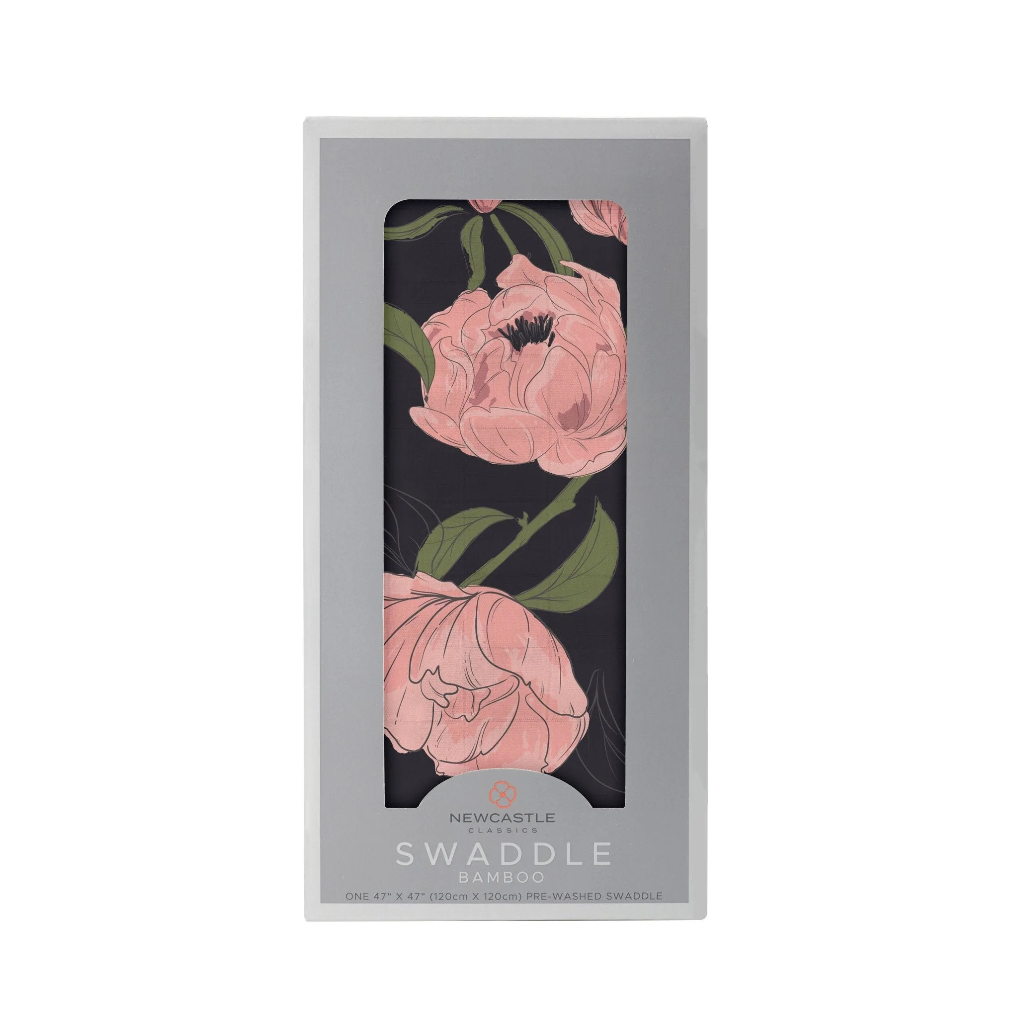 Image of Peonies Bamboo Swaddle