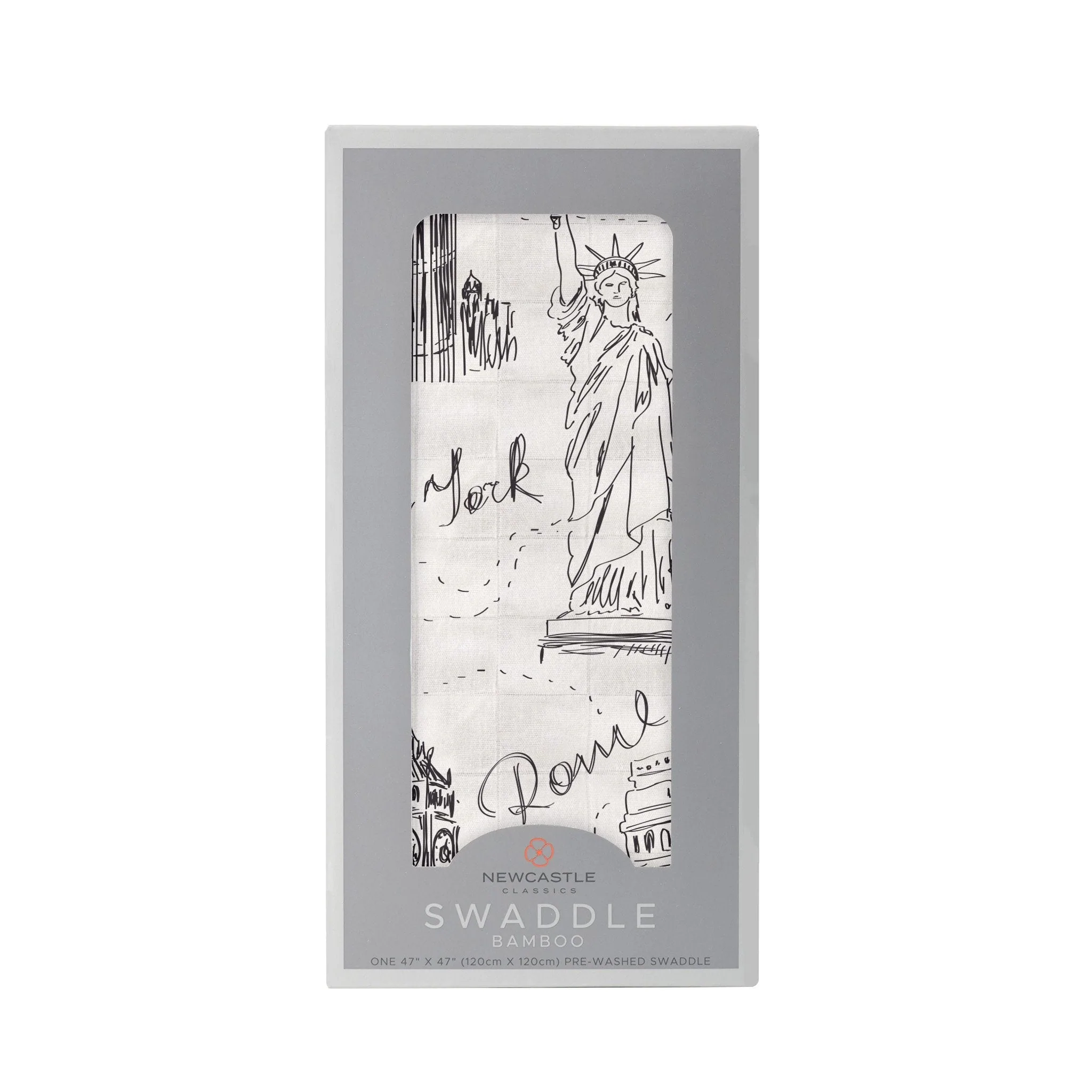 Image of London, Paris, New York Swaddle