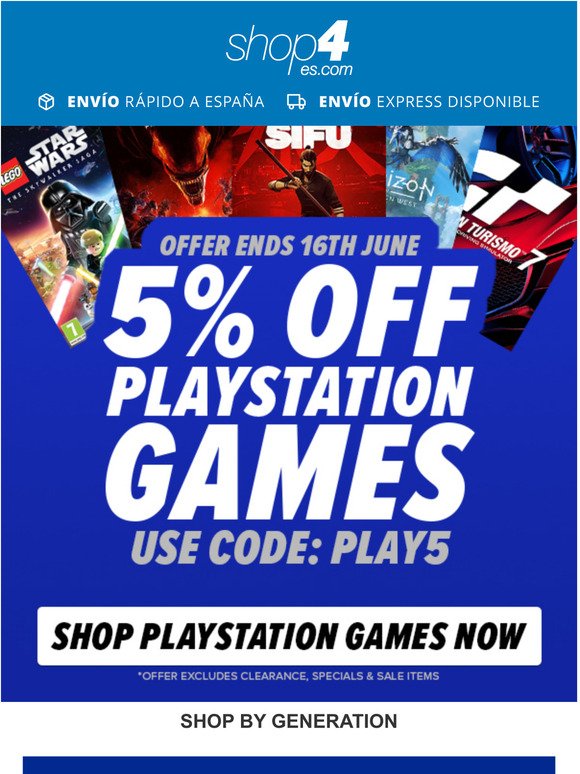 5% OFF PlayStation Games! Hurry Offer Ends Soon!