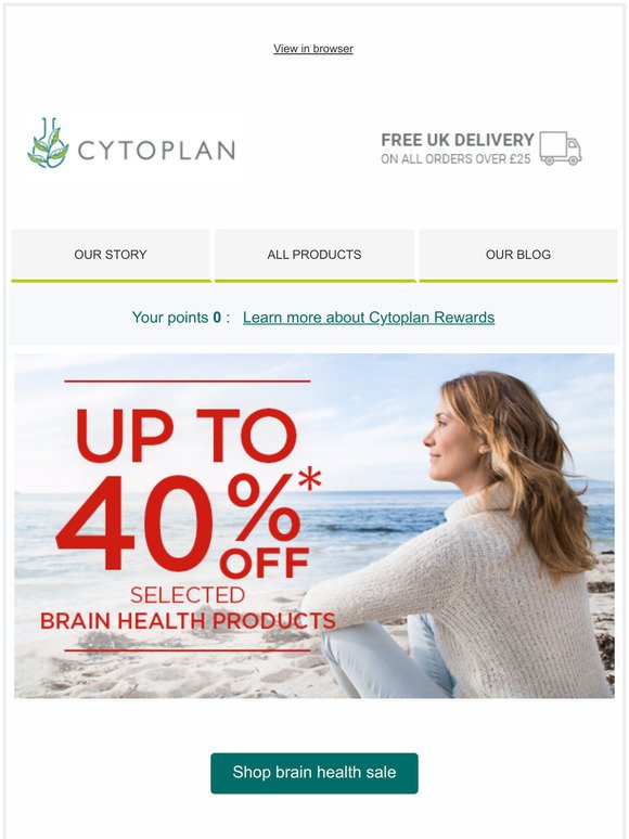 🧠 Up to 40% off brain health 