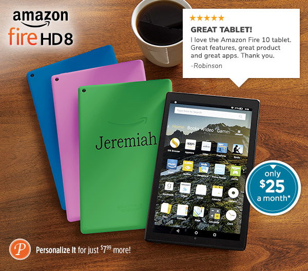 Photo of the Amazon 10 in. Fire Tablet with Alexa - only $25 a month*