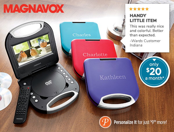 Photo of the Magnavox 7 in. Portable DVD/CD Player - only $20 a month*