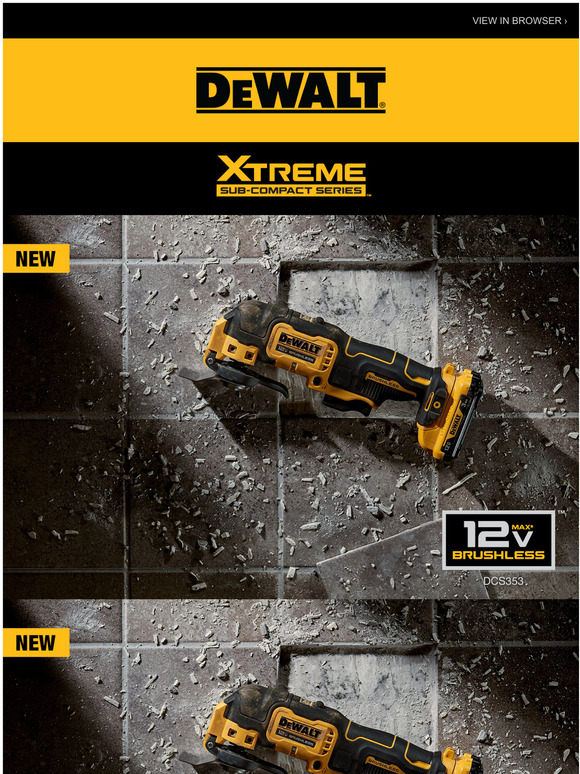 DEWALT: The XTREME™ Lineup is Growing | Milled