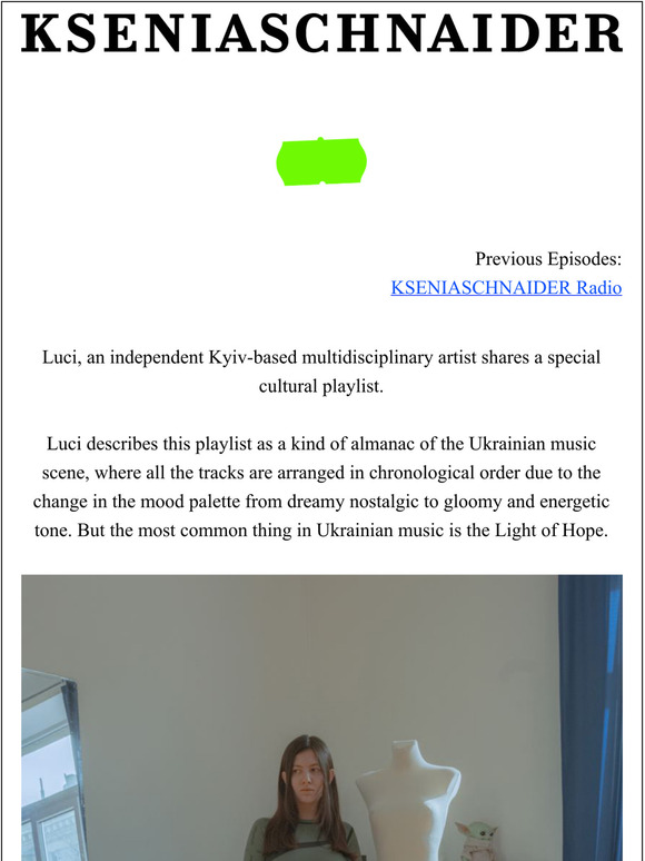 KSENIASCHNAIDER Radio - Ukrainian episode by Luci