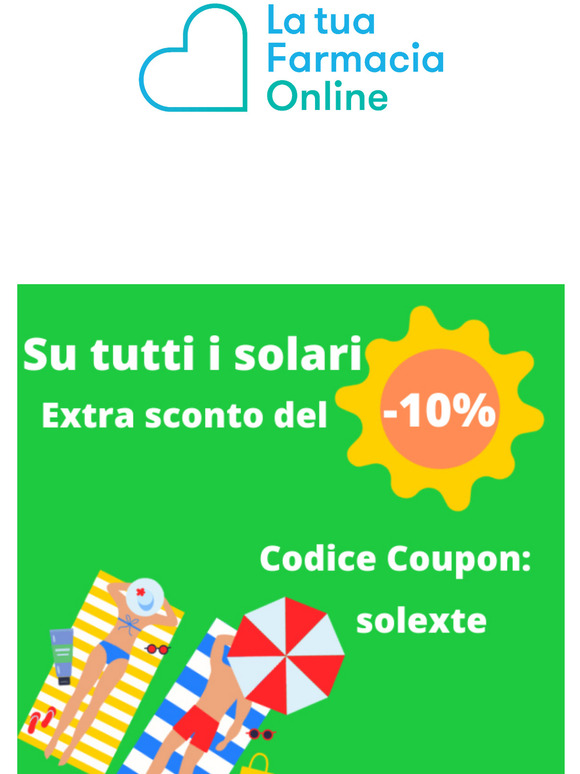 10% di extra sconto su tutti i solari. Scopri il Coupon.