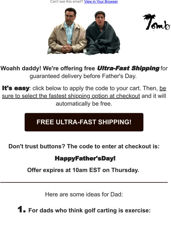 Our Promotion for Father's Day