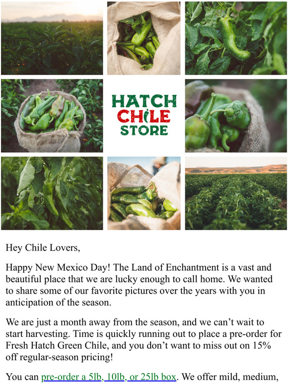 The Hatch Chile Company 1 Month Until Hatch Chile Season! Milled