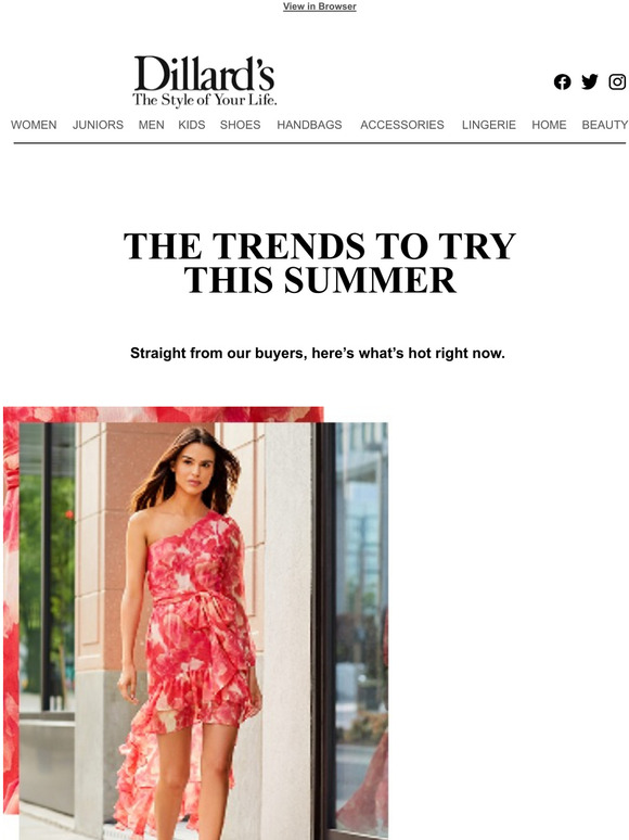 Dillards The Trends to Try This Summer Milled