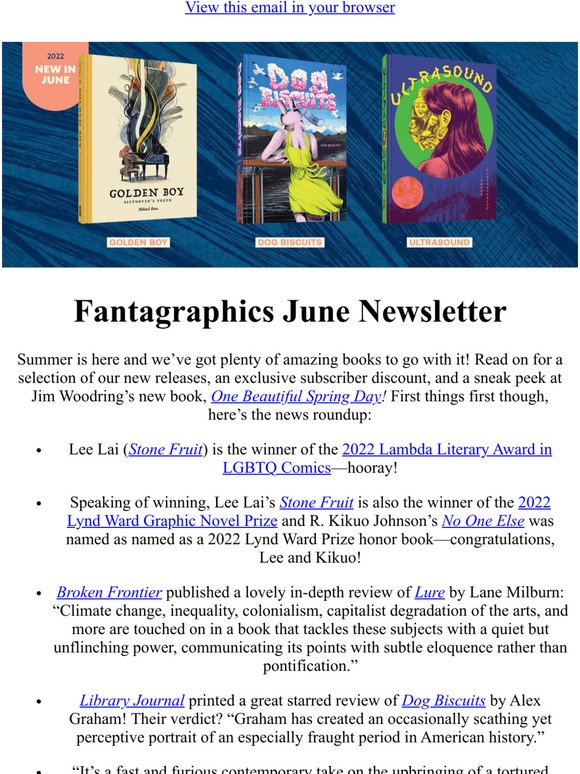 Fantagraphics June Newsletter!