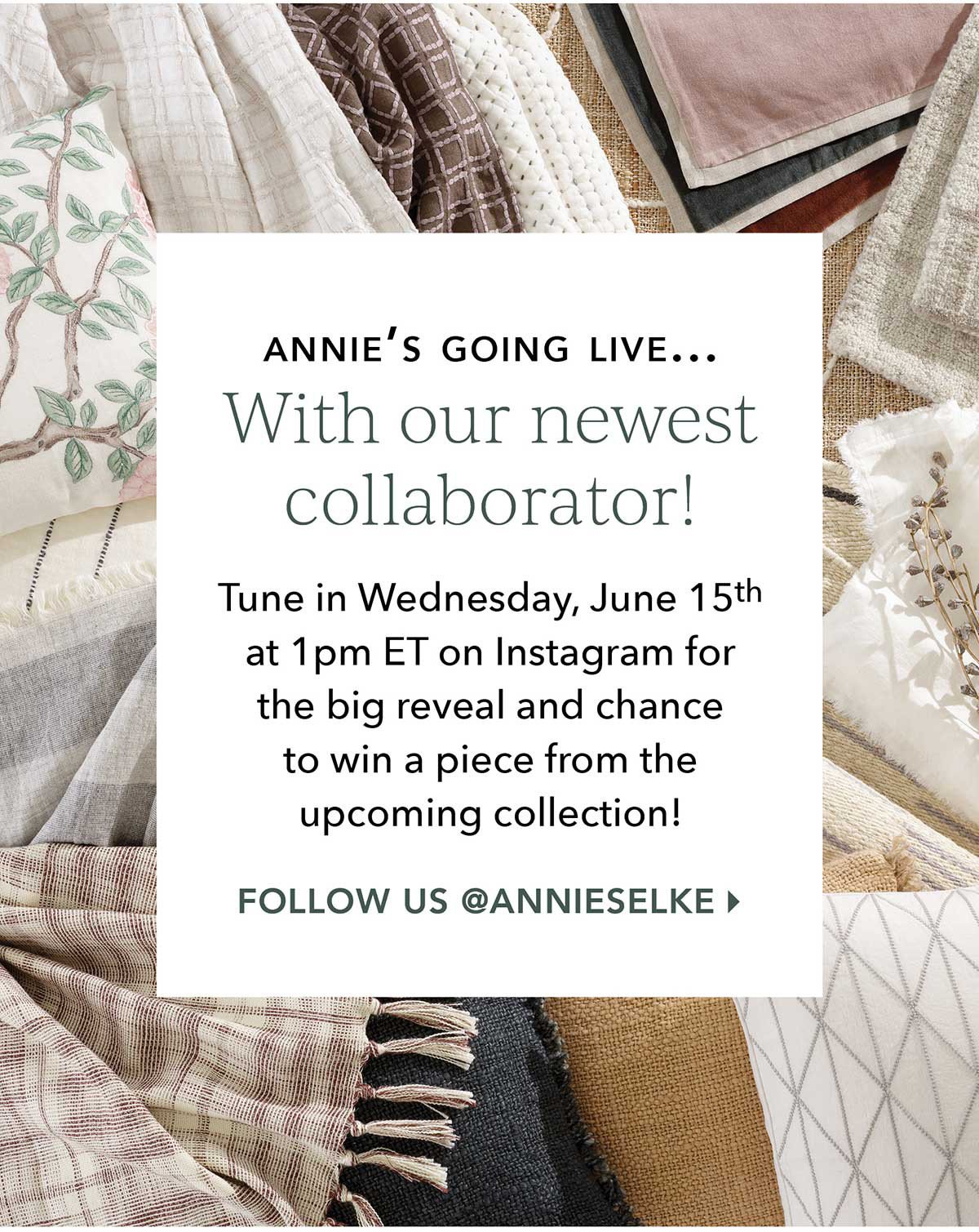 Annie's going live with out newest collaborator!