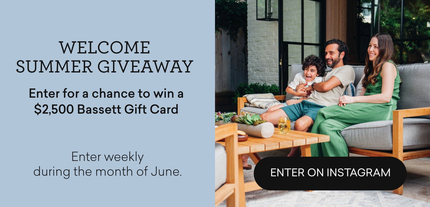 Welcome Summer Giveaway. Enter on Instagram.