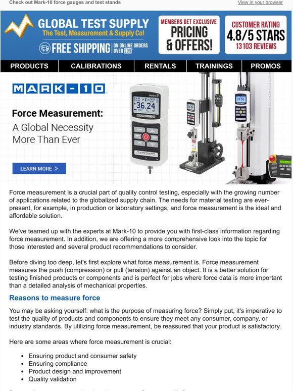 Getting to know force measurement 