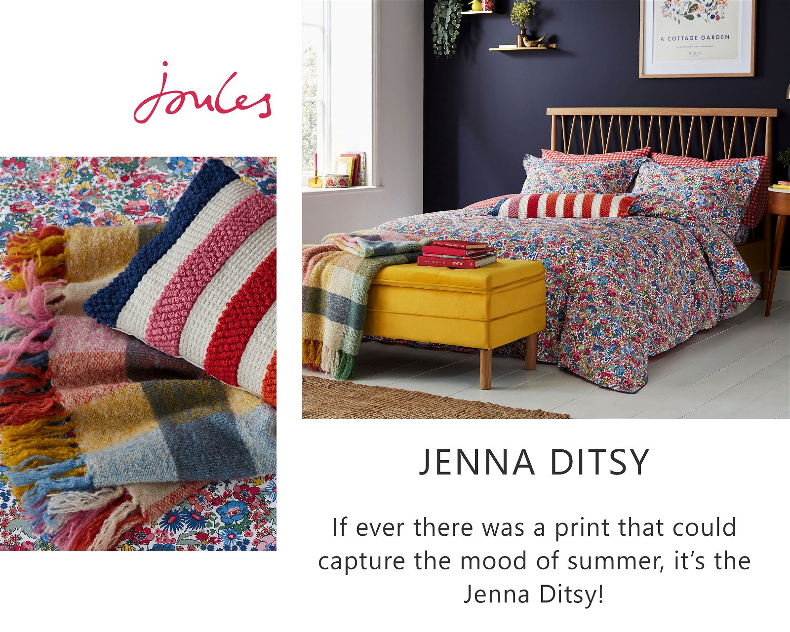 Joules Jenna Ditsy Bedding in Multi