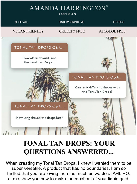 Your Tonal Tan Drops Questions Answered