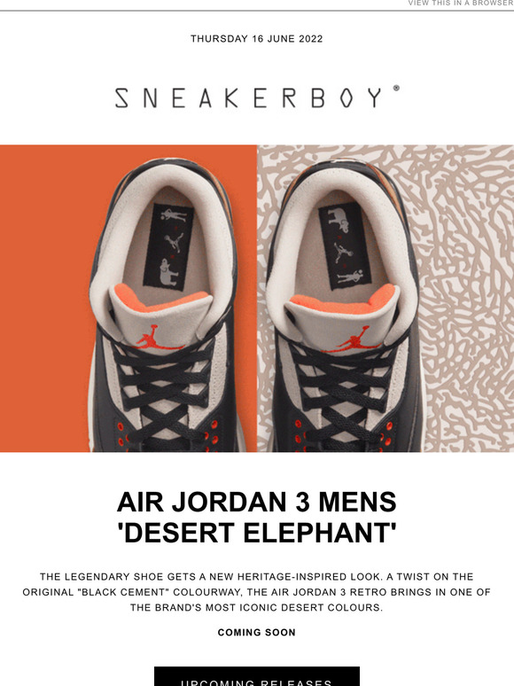 Air Jordan 3 MENS Retro 'Desert Elephant'