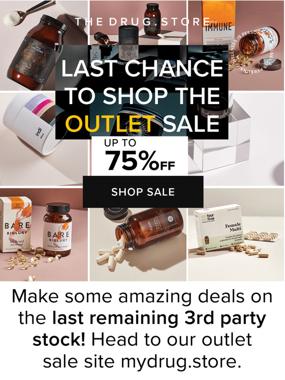 Your last chance to shop the outlet sale 💖