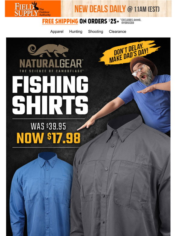 Natural Gear fishing shirt blowouts 