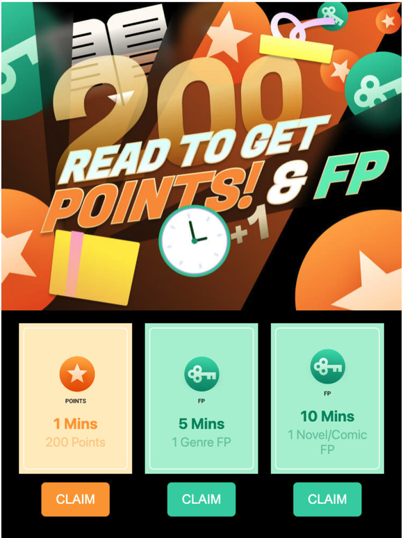 Webnovel Giveaway: read to get points and fast pass here!