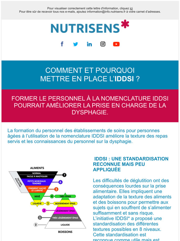 Comment et pourquoi mettre en place l'IDDSI ?