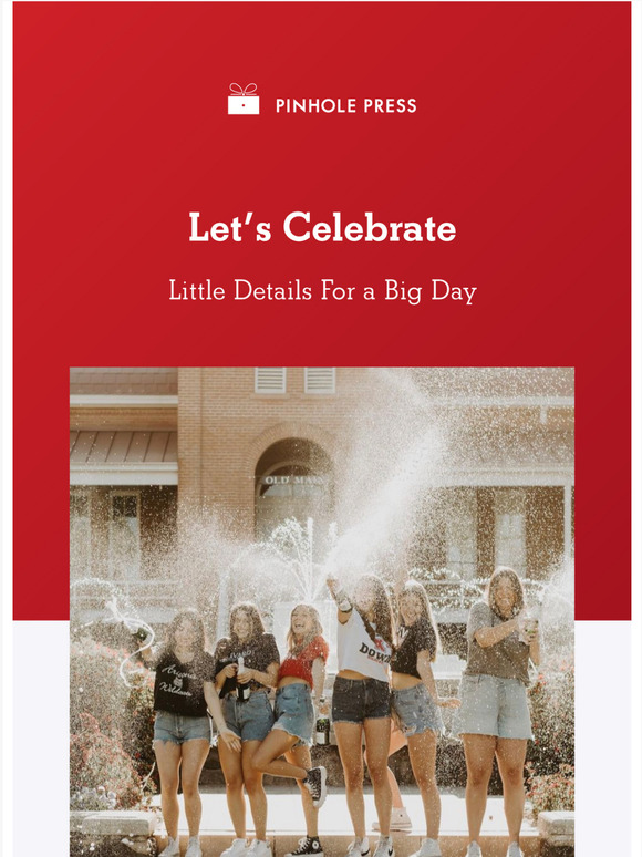 Pinhole Press Celebrate in style 🎉 Milled