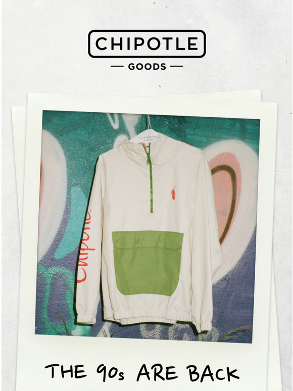 Chipotle Limited Edition 90’s Inspired Chipotle Goods Milled
