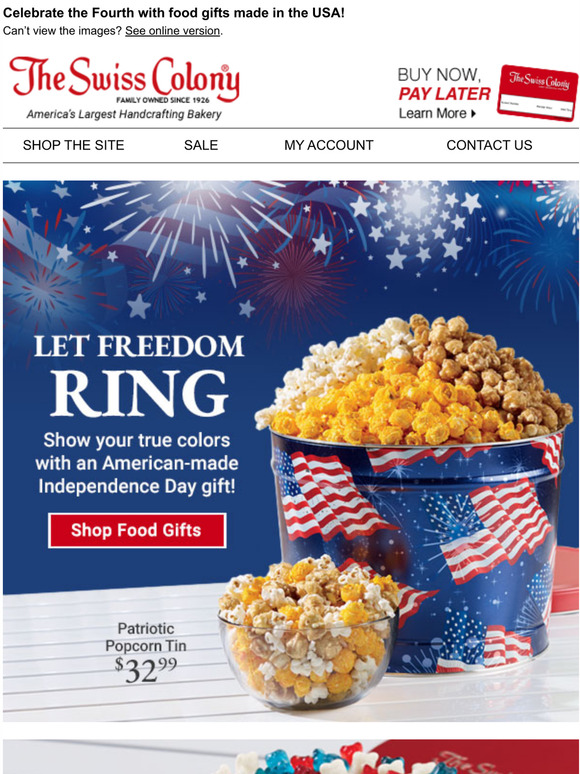 Swiss Colony Show Your Patriotic Pride Milled