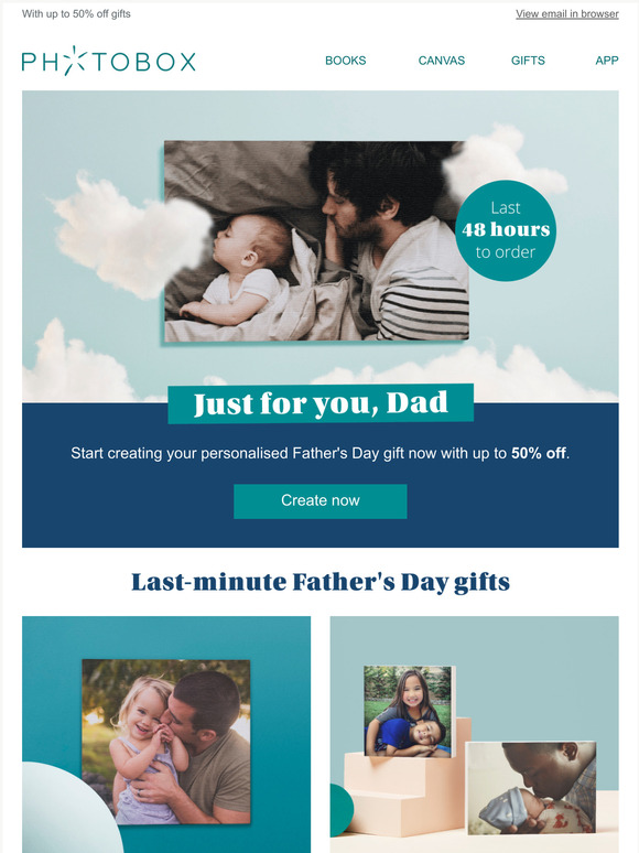 PhotoBox Last 48 hours to order for Father's Day ⏰ Milled