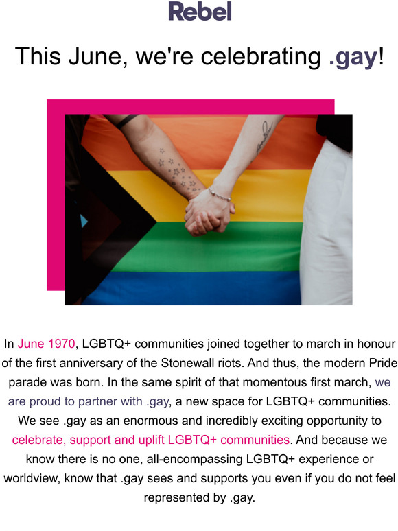 Oh hey, your free .gay awaits!