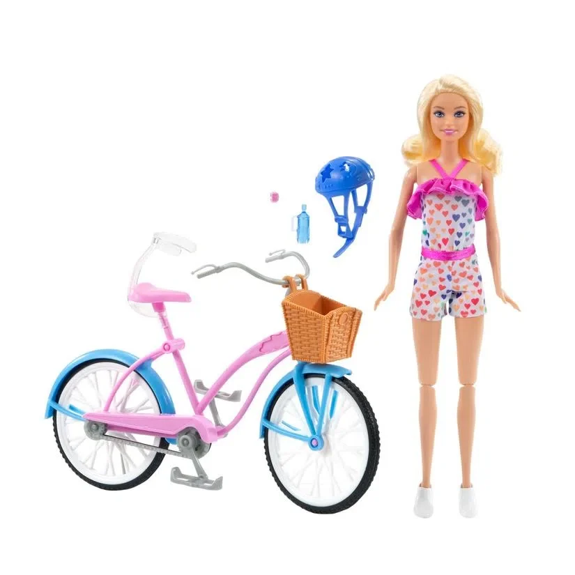 Boneca Barbie Com a Bicicleta - Mattel