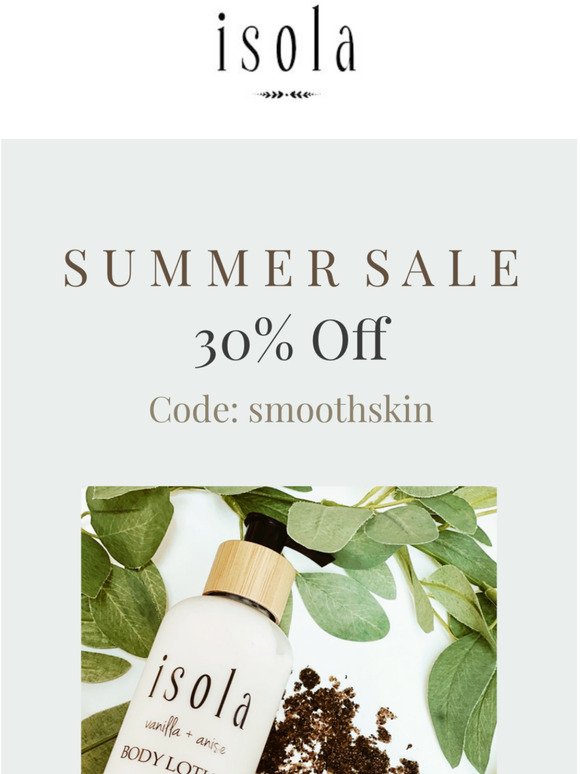 Summer Sale // 30% Off