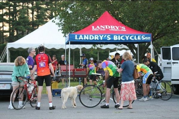 Landry's Tent at Bike Event