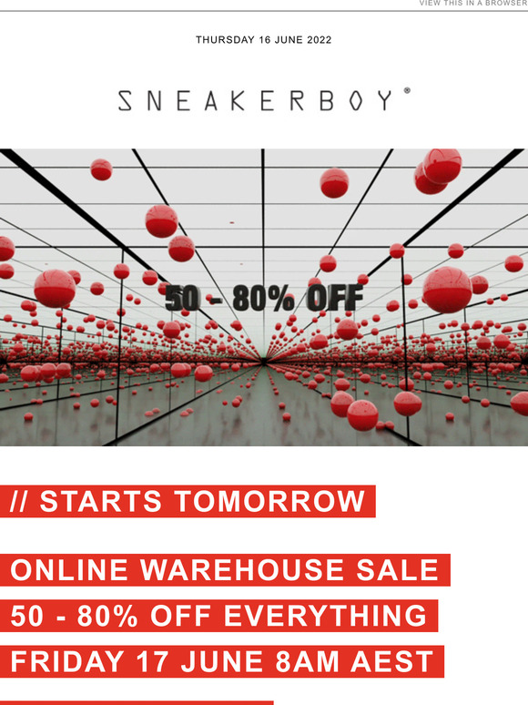 Online Warehouse Sale | 50 - 80% Off