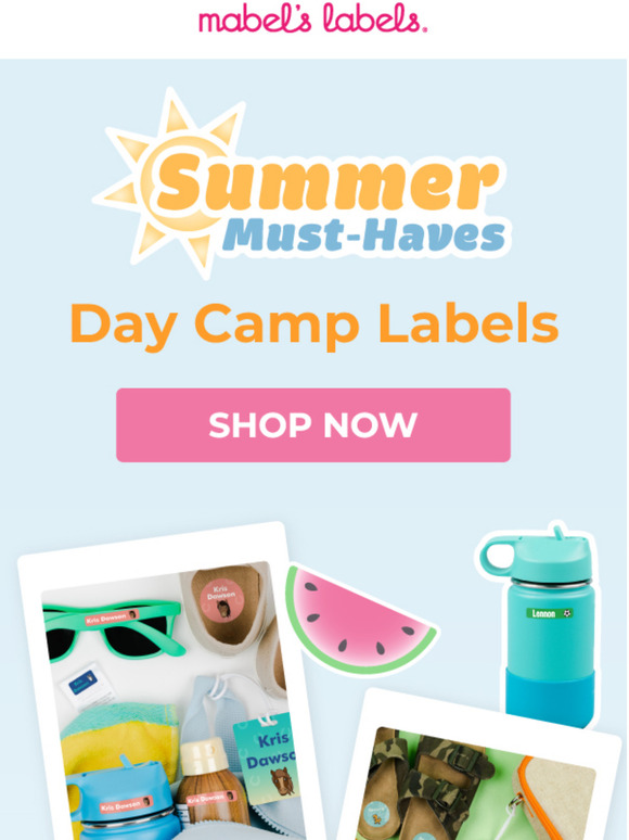 Mabel's Labels 🌴 The perfect label pack for your child's day camp 🌴