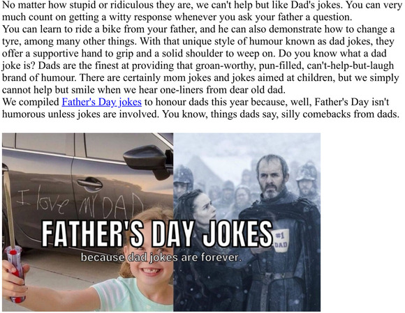 Father's Day Jokes