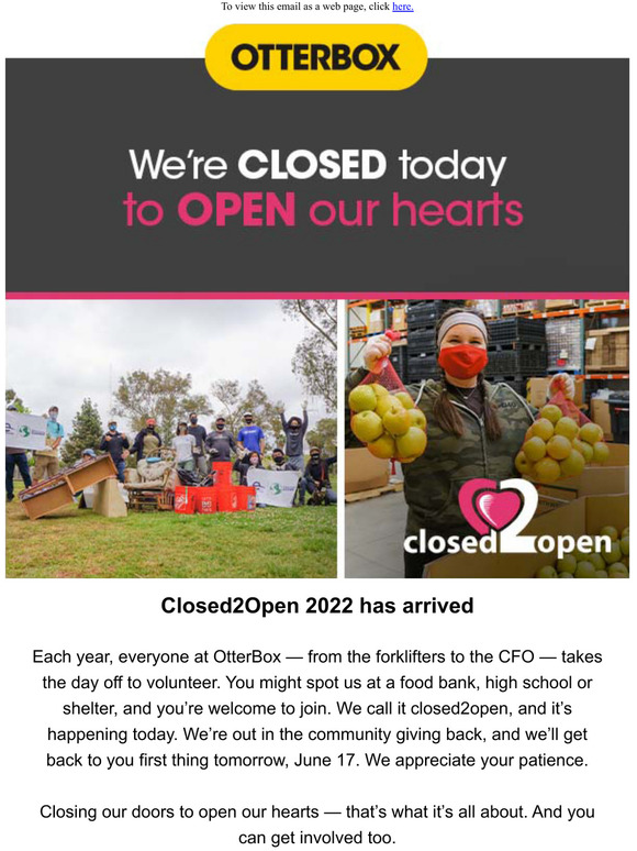 OtterBox closed2open 2022 is here Milled