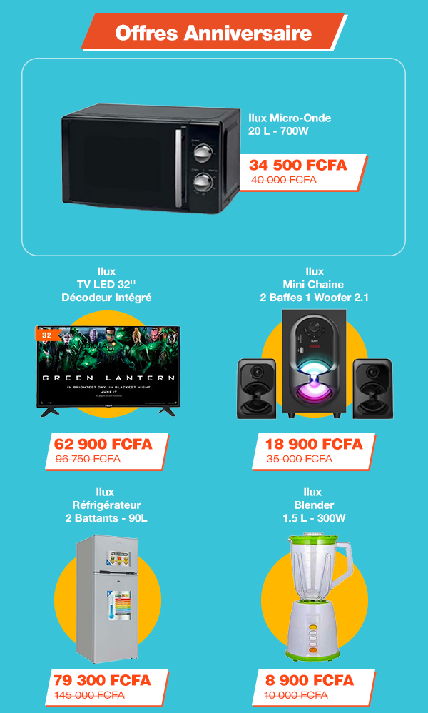 jumia.ci Ilux nous a gaté pour nos 10 ans 🥳 5 900F le blender 🤯 Vite