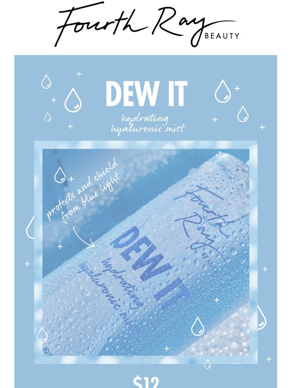 Dewy skin with a refreshing hydration boost 💙