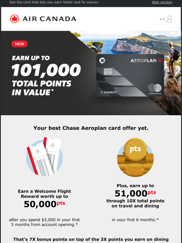 Chase Launches Air Canada Aeroplan As New Co Brand Transfer Partner