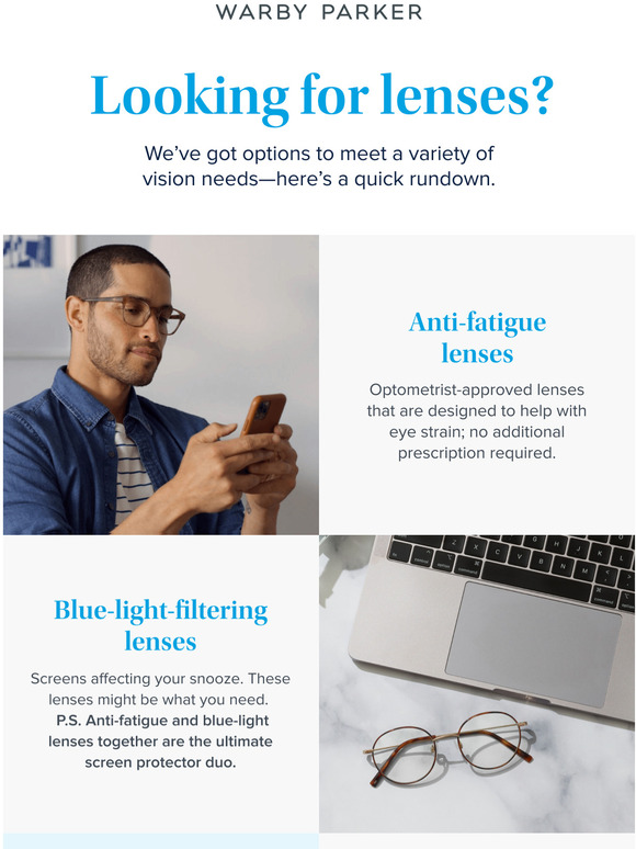 Warby Parker More lens options than ever Milled