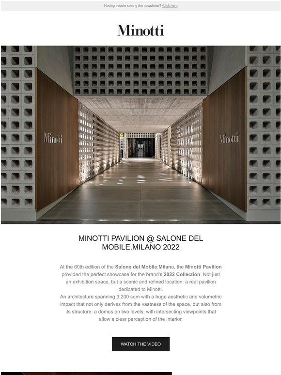 The Minotti Pavilion 2023 at Salone del Mobile.Milano
