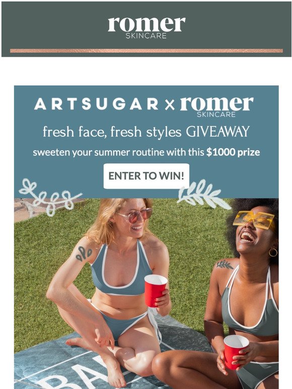 Win $1000 of Summer Goodies from ArtSugar x Romer