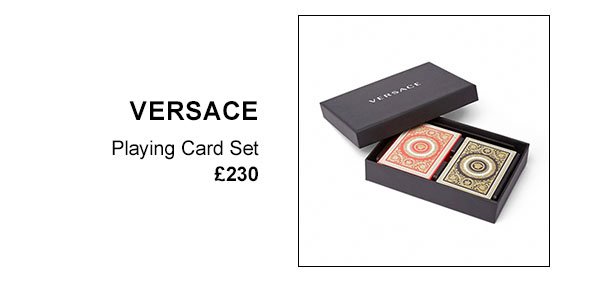 Versace playing card set £230