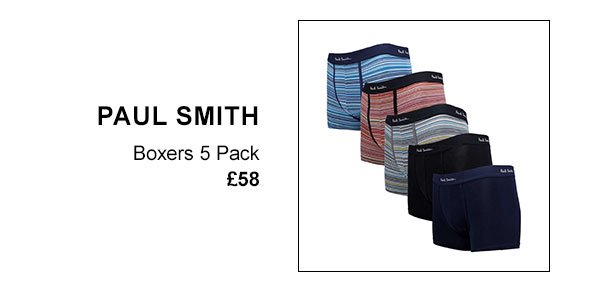 Paul Smith boxer 5 pack £58