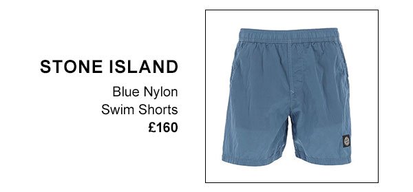 Stone Island blue nylon swim shorts £160
