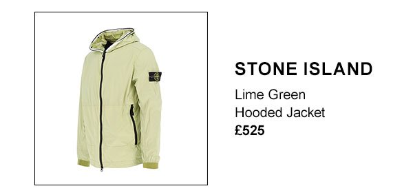 Stone Island Lime green hooded jacket £525