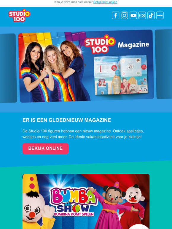 Studio100 Com Het Studio 100 Zomermagazine Is Er Milled