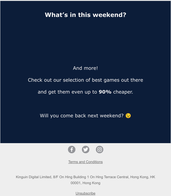 Weekend games up to 90% off 🔥🔥🔥