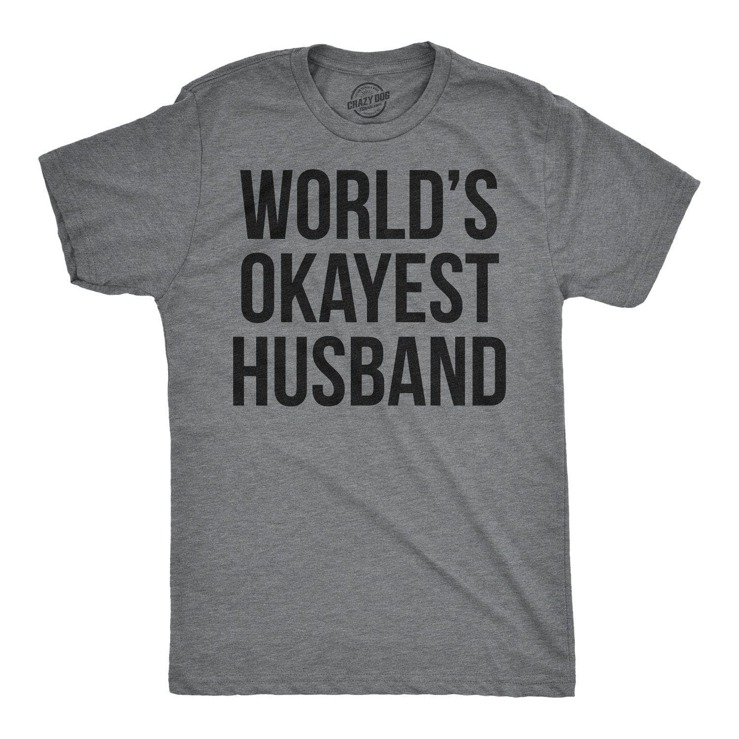 Image of World's Okayest Husband Men's Tshirt