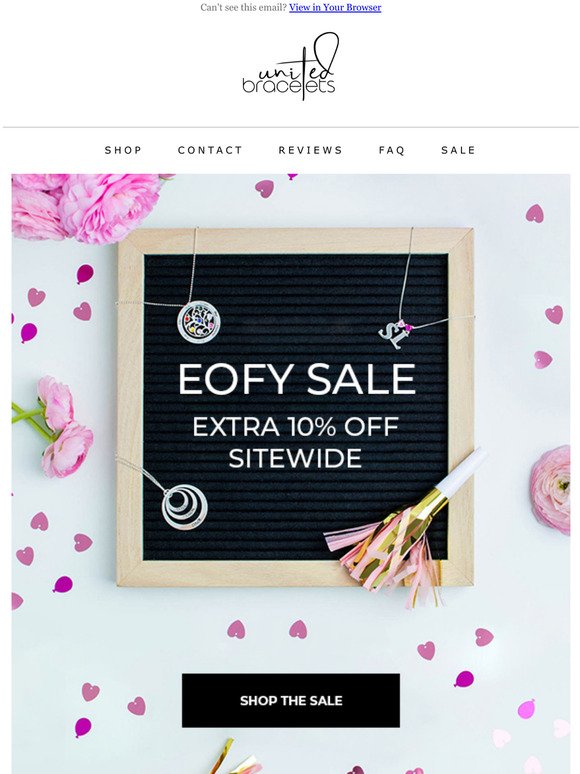 Shop the EOFY sale and get an extra 10% off 🎁