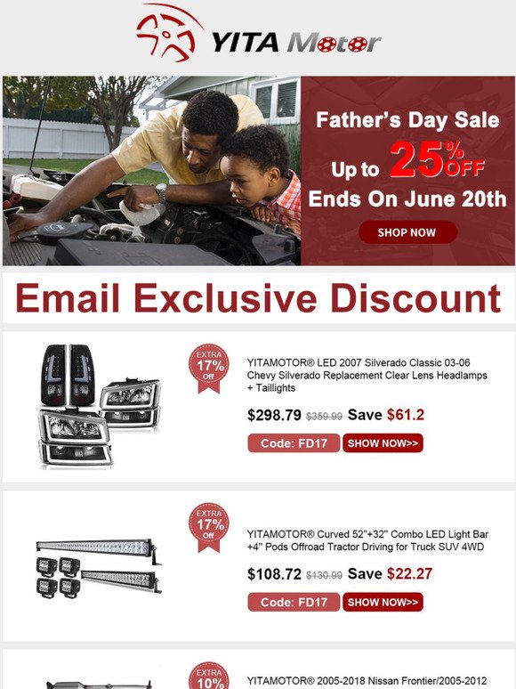 The Last Week for Father's Day Sale💰Choose A Gift Now!-YITAMOTOR